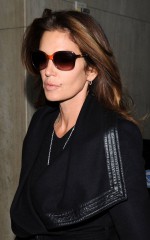 CINDY CRAWFORD at LAX Airport in LA