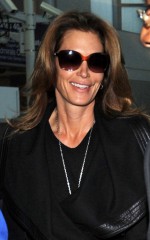 CINDY CRAWFORD at LAX Airport in LA