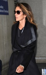 CINDY CRAWFORD at LAX Airport in LA