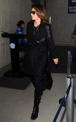 CINDY CRAWFORD at LAX Airport in LA