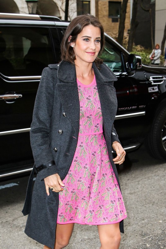 COBIE SMULDERS Arrives for Katie Couric Show in NYC