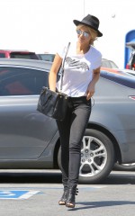 DELTA GODREM Shopping at Whole Foods in LA