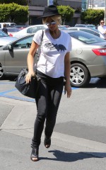 DELTA GODREM Shopping at Whole Foods in LA