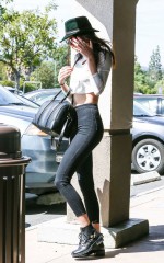 KENDALL JENNER Leaving a Salon in Woodland Hills, CA