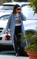 KYLIE JENNER out for lunch in Calabasas