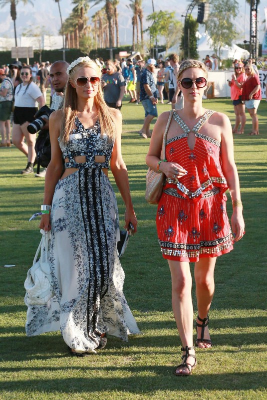 PARIS and NICKY HILTON 2014 Coachella Valley Music & Arts Festival in Indio