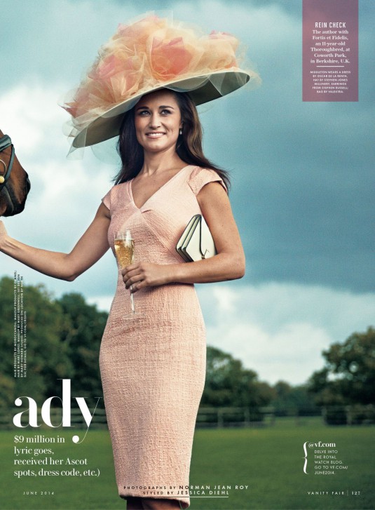 PIPPA MIDDLETON in Vanity Fair magazine, June 2014 Issue